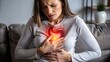 © Alon - Gastroesophageal reflux disease (GERD) or acid reflux symptoms. Woman suffering from heartburn, stomachache, nausea and bloating. Gastrointestinal system disease and digestive problems.