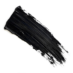 Black paint strokes intertwined on white backdrop are great for digital art, graphic design, and creative projects. Abstract, artistic and modern with a minimalist touch