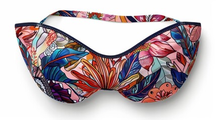 Wall Mural - colorful bra with a floral print on it