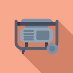 Poster - Portable generator is using combustion engine for converting mechanical energy into electrical energy