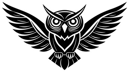 Sticker - owl on white