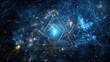 © ari - Cosmic Geometry - A Golden Triangle in the Blue Nebula