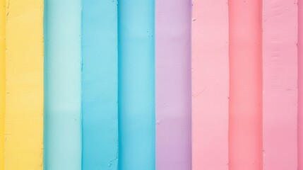 Wall Mural - a wall with a rainbow of colors painted on it