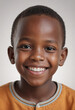 © jarntag - Portrait view of a regular happy smiling Niger boy, ultra realistic, candid, social media, avatar image, plain solid background