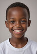 © jarntag - Portrait view of a regular happy smiling Rwanda boy, ultra realistic, candid, social media, avatar image, plain solid background