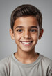 © jarntag - Portrait view of a regular happy smiling Iraq boy, ultra realistic, candid, social media, avatar image, plain solid background