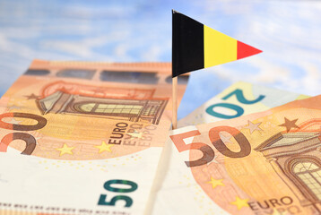 Sticker - Argent euro CEE europeen finances Belgique belge