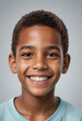 © jarntag - Portrait view of a regular happy smiling Cuba boy, ultra realistic, candid, social media, avatar image, plain solid background