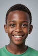 © jarntag - Portrait view of a regular happy smiling Grenada boy, ultra realistic, candid, social media, avatar image, plain solid background