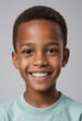 © jarntag - Portrait view of a regular happy smiling Guyana boy, ultra realistic, candid, social media, avatar image, plain solid background