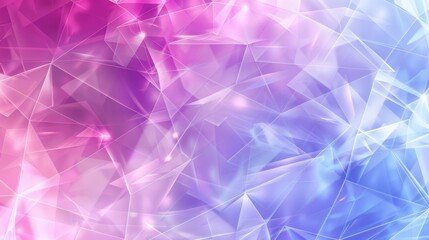 Wall Mural - Abstract Geometric Background with Pink and Blue Tones