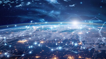 Global Network Connections in a Starry Sky