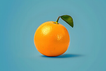 Poster - A vibrant and crisp cartoon image of an isolated orange fruit