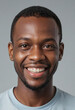 © jarntag - Portrait view of a regular happy smiling Angola man, ultra realistic, candid, social media, avatar image, plain solid background