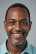 © jarntag - Portrait view of a regular happy smiling Antigua and Barbuda man, ultra realistic, candid, social media, avatar image, plain solid background