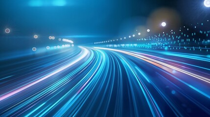 Technology roadmap abstract background, cover page, blue
