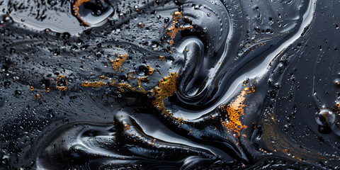 Wall Mural - Black Oil Abstract Background