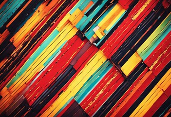 Wall Mural - pattern stripe diagonal background design abstract colourful stripes pastel texture