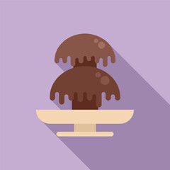 Poster - Delicious melted chocolate fountain dripping over a dessert fondue tower