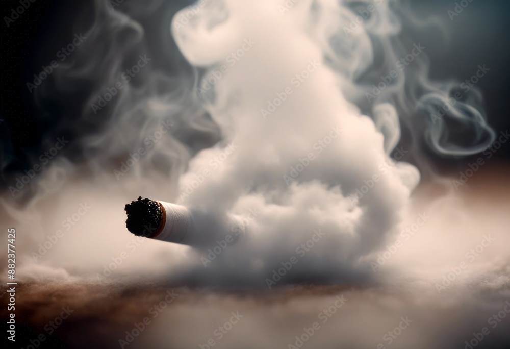 abstract realistic rings flowing hookah steam smoke fog puffing pipe ...