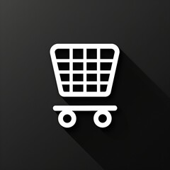 Wall Mural - Shopping cart icon purchase symbol modern button design for e-commerce store business