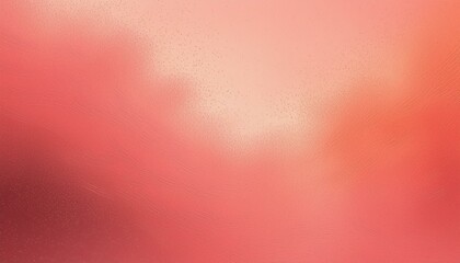 Wall Mural - Coral pink color gradient grainy noise grungy spray texture rough abstract retro vibe background 