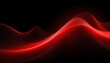 © gary - Red gradient color light wave spectrum abstract on plain black background