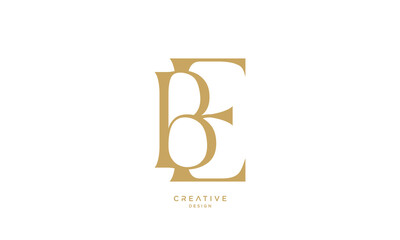 Wall Mural - BE, EB, B, E, Abstract Letters Logo Monogram