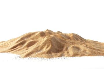 Wall Mural - A pile of sand sitting on top of a white surface