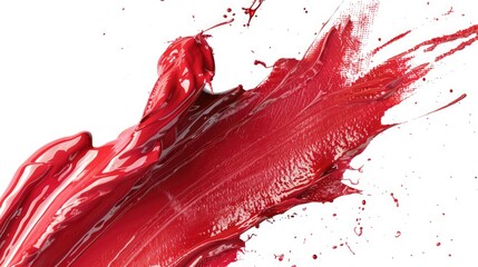 Wall Mural - A close-up shot of red liquid on a white surface, ideal for use in scientific or medical contexts