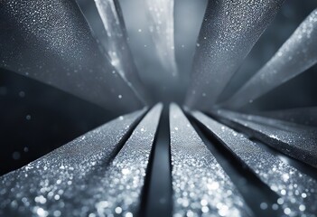 Wall Mural - silver blur black background abstract gain noise blank texture art three dimensional with