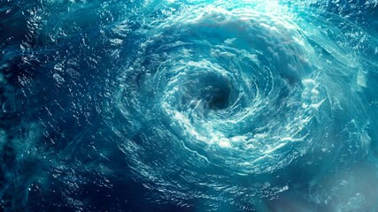 Wall Mural - sea vortex background circular spin video animation background Seamless looping time-lapse 4k quality