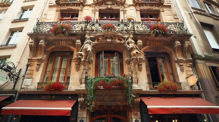 Sticker - Facade of famous italian restaurant in Lyon, France