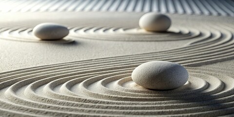 Poster - Tranquil Zen pattern with clean lines and balanced shapes, Zen, pattern, peaceful, balance, simplicity