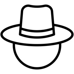 Poster - farmer hat icon