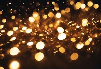 Canvas Print - light christmas bright colours gold bokeh leak leaks background