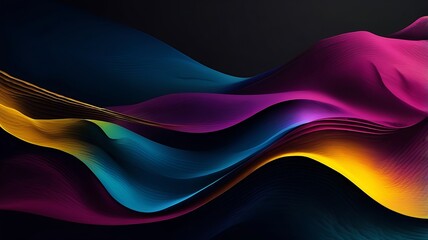 Poster - abstract wave background