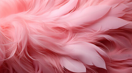 Wall Mural - Pink Feathers Texture Background