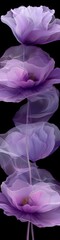 Poster - An abstract watercolor style illustration in shades of purple and lavender. 