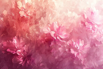 Poster - Pink Watercolor Flower Illustration