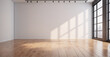 © Heng - Minimalist White Room: Empty Space with Wooden Floor