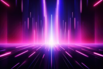 Wall Mural - Purple and pink futuristic neon light backgrounds abstract.