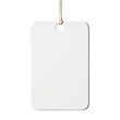 © Papugrat - blank white tag isolated on transparent background cutout