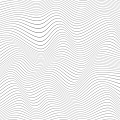 Aufkleber - Abstract wave technology and game background. optical effect of the illusion. wavy lines