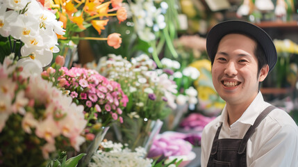 Poster - 花屋の男性の店員