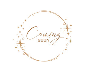 Wall Mural - coming soon sign on white background	