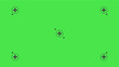 © EndlessVFX - Green screen background, VFX motion tracking markers. Art design green screen backdrop template. Abstract concept video footage replacement tracking markers element.