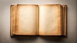 © Sujid - Old blank open book isolated on background, vintage, retro, antique, classic, literature, education, knowledge, learning, empty