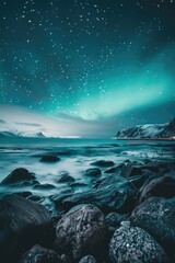 Wall Mural - ocean and stars