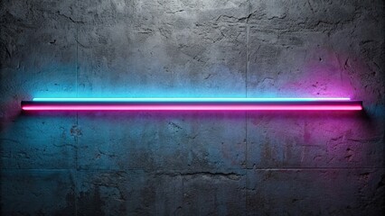 Sticker - Neon light beams on cement wall background , neon, light, beams, cement, wall, background, laser, vibrant, glowing